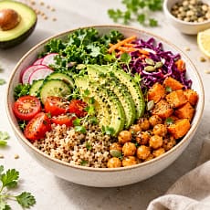 Colorful vegetable bowl